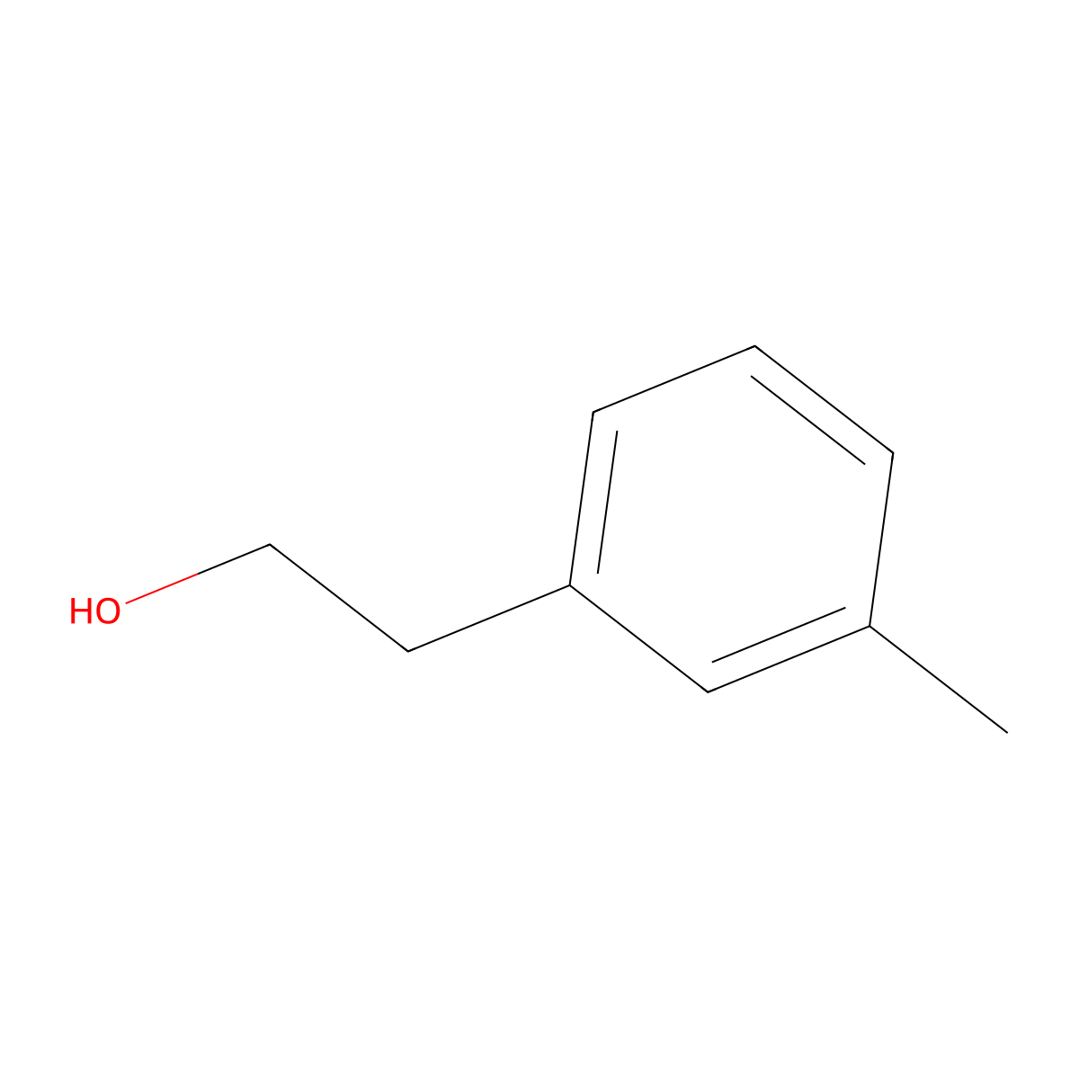 3-Methylbenzeneethanol molecular structure, CAS 1875-89-4