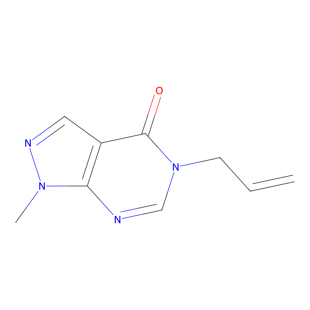 5-Allyl-1-methyl-1h-pyrazolo[3,4-d]pyrimidin-4(5h)-one molecular structure, CAS 1875045-87-6