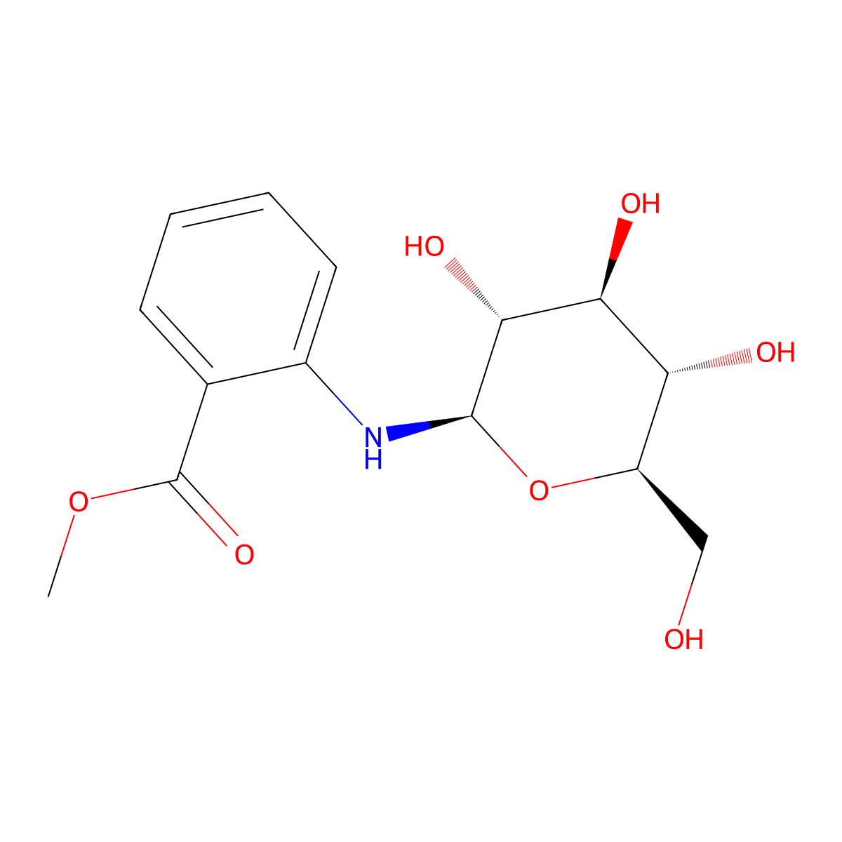 Methylanthranilate glucoside molecular structure, CAS 1875079-80-3