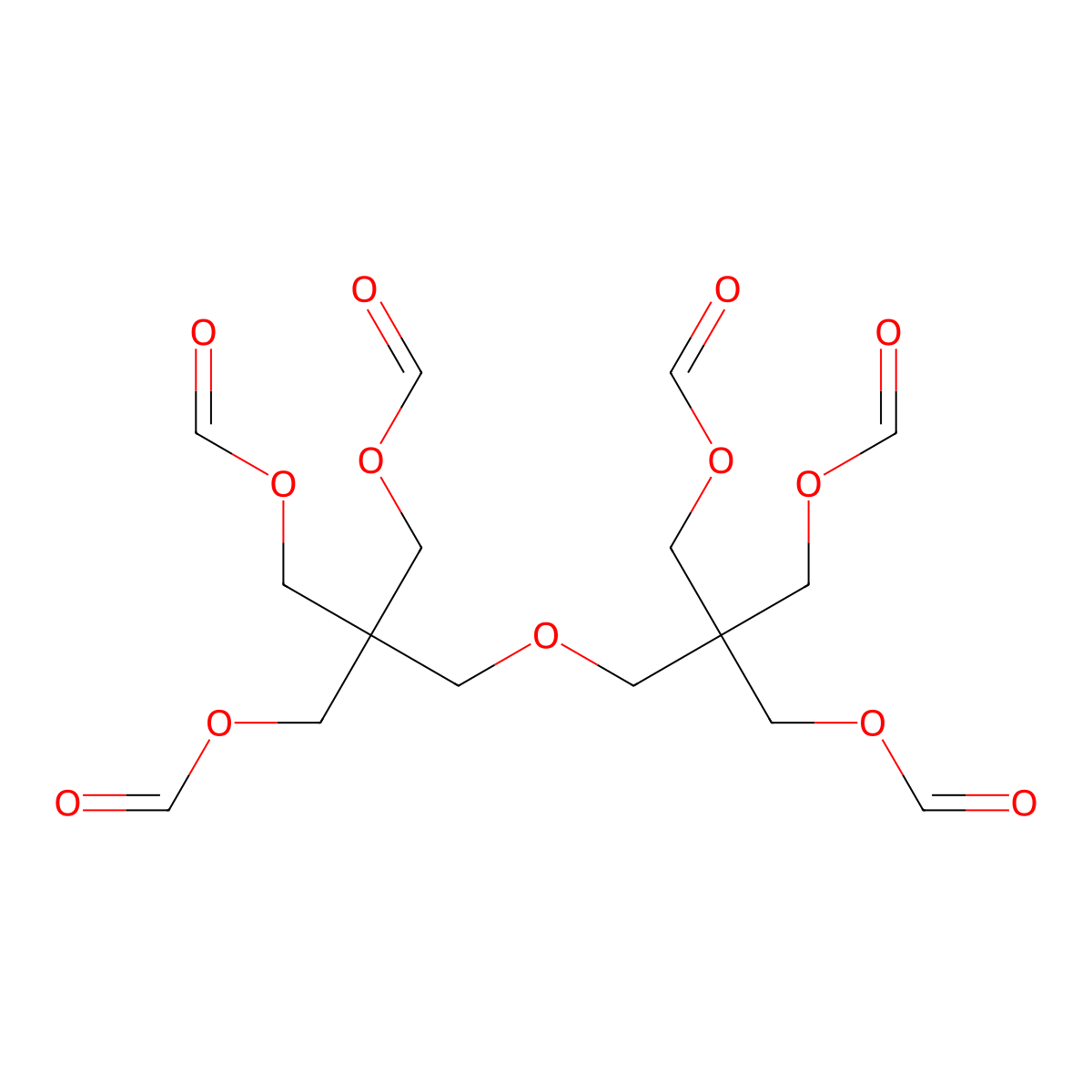 3-[3-(Formyloxy)-2,2-bis[(formyloxy)methyl]propoxy]-2,2-bis[(formyloxy)methyl]propyl formate molecular structure, CAS 1875080-45-7