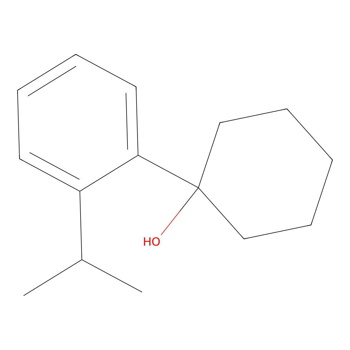 1-(2-Isopropylphenyl)cyclohexanol molecular structure, CAS 1875124-04-1