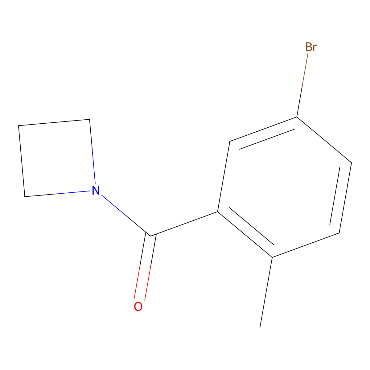 1-(5-Bromo-2-methylbenzoyl)azetidine molecular structure, CAS 1875154-85-0