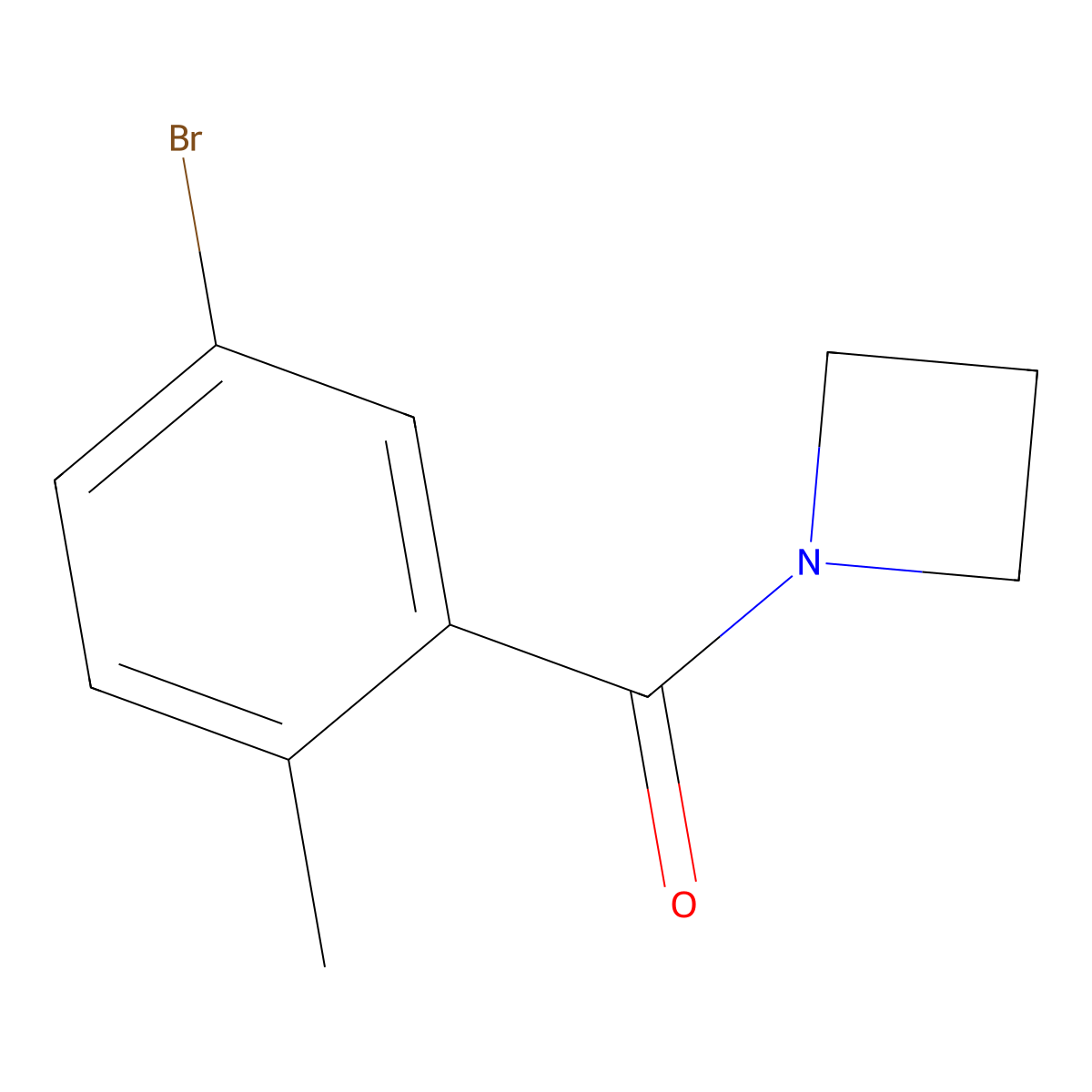 1-(5-Bromo-2-methylbenzoyl)azetidine molecular structure, CAS 1875154-85-0