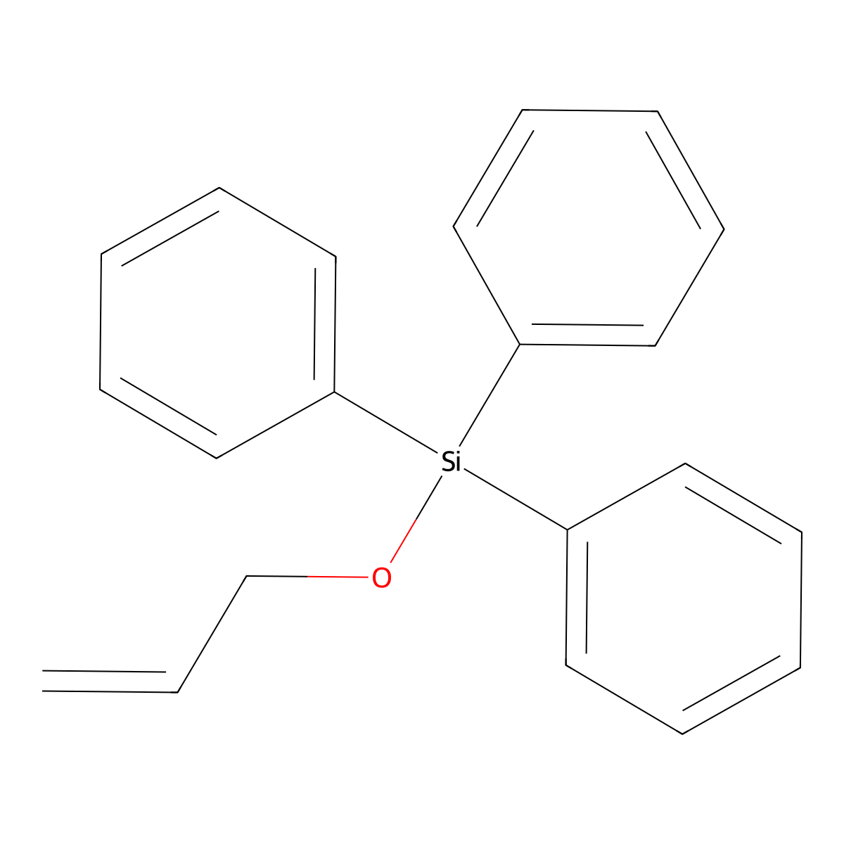 (Allyloxy)triphenylsilane molecular structure, CAS 18752-15-3