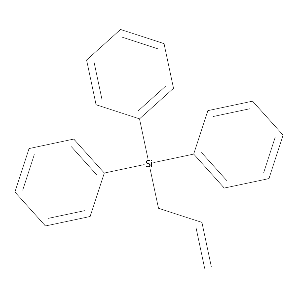 Allyltriphenylsilane molecular structure, CAS 18752-21-1