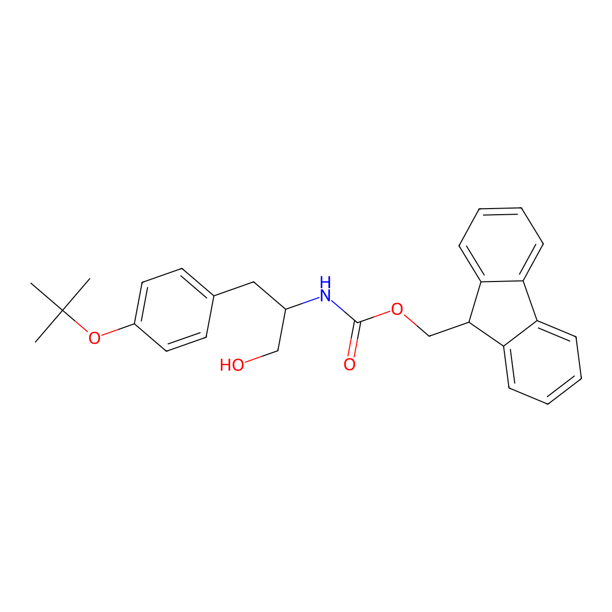fmoc-Tyrosinol(tbu) molecular structure, CAS 187526-99-4