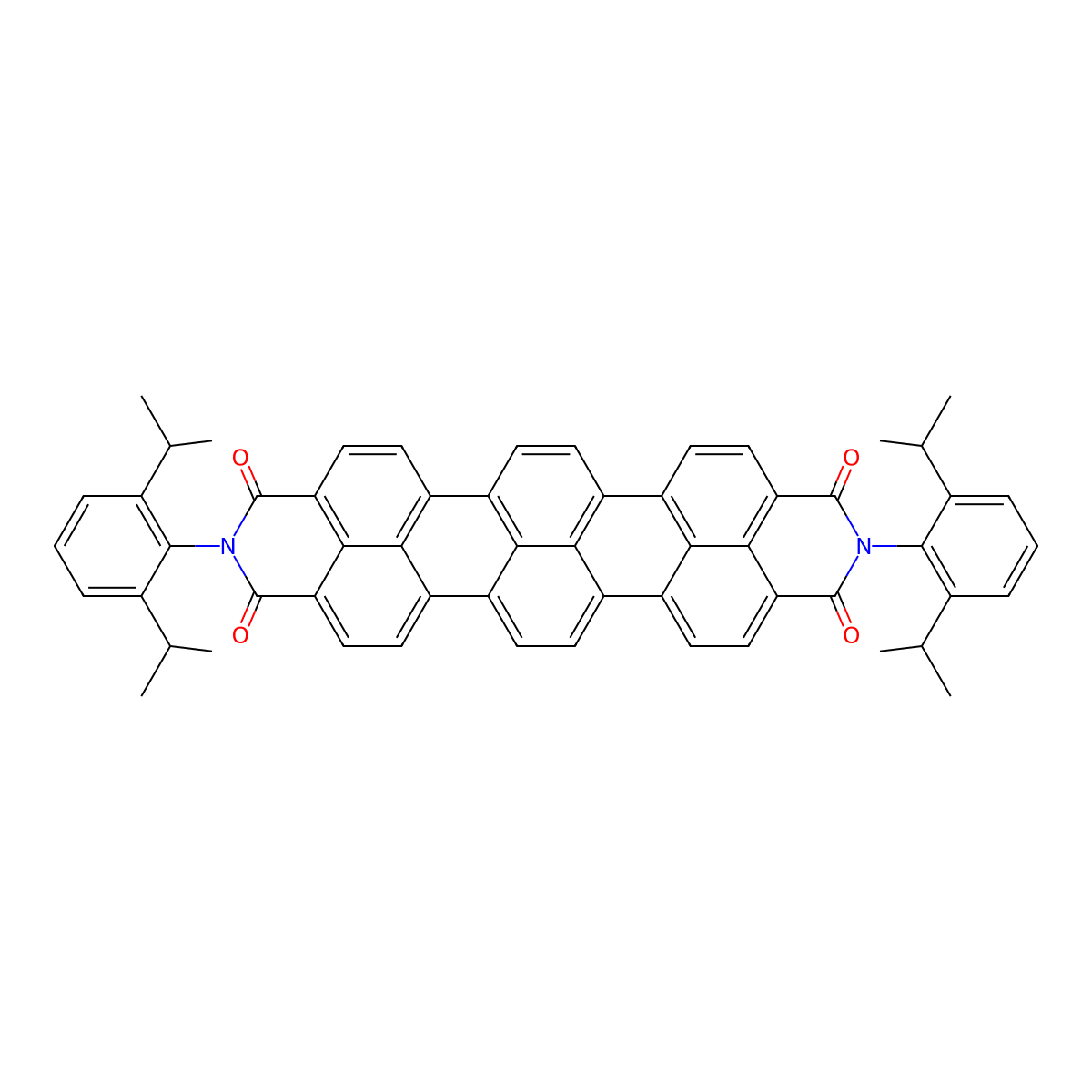 Terrylendiimide molecular structure, CAS 187536-95-4