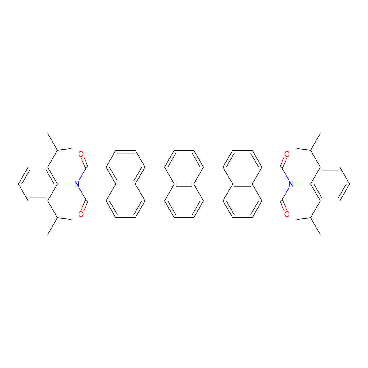 Terrylendiimide molecular structure, CAS 187536-95-4
