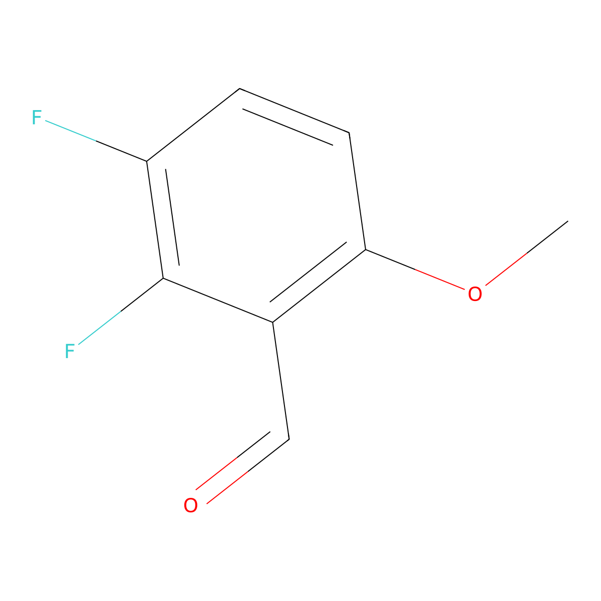 2,3-Difluoro-6-methoxybenzaldehyde molecular structure, CAS 187543-87-9