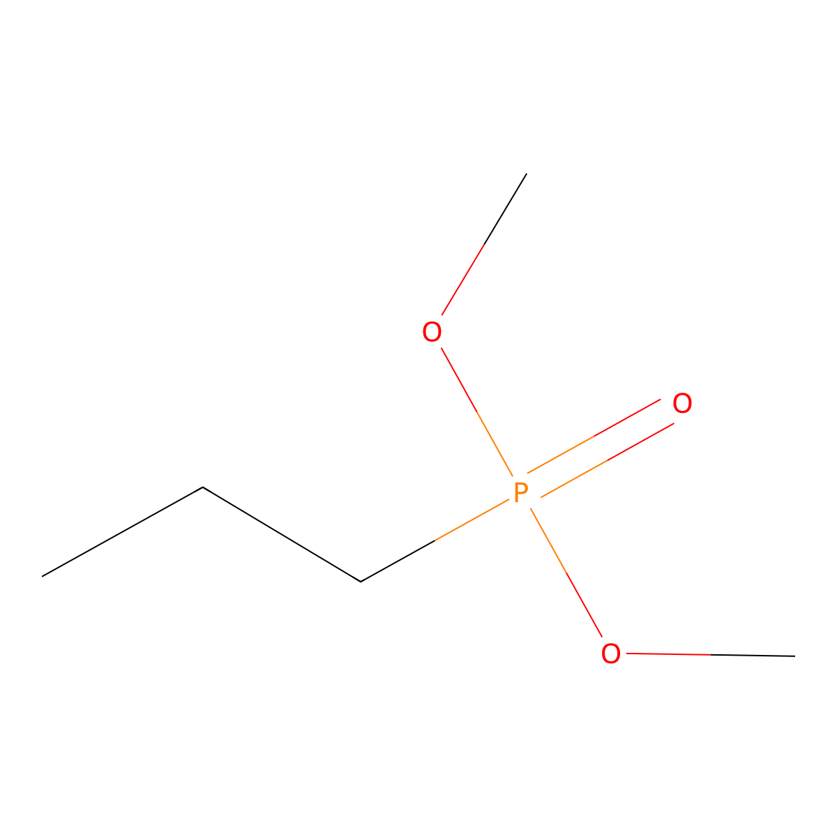 Dimethyl propylphosphonate molecular structure, CAS 18755-43-6