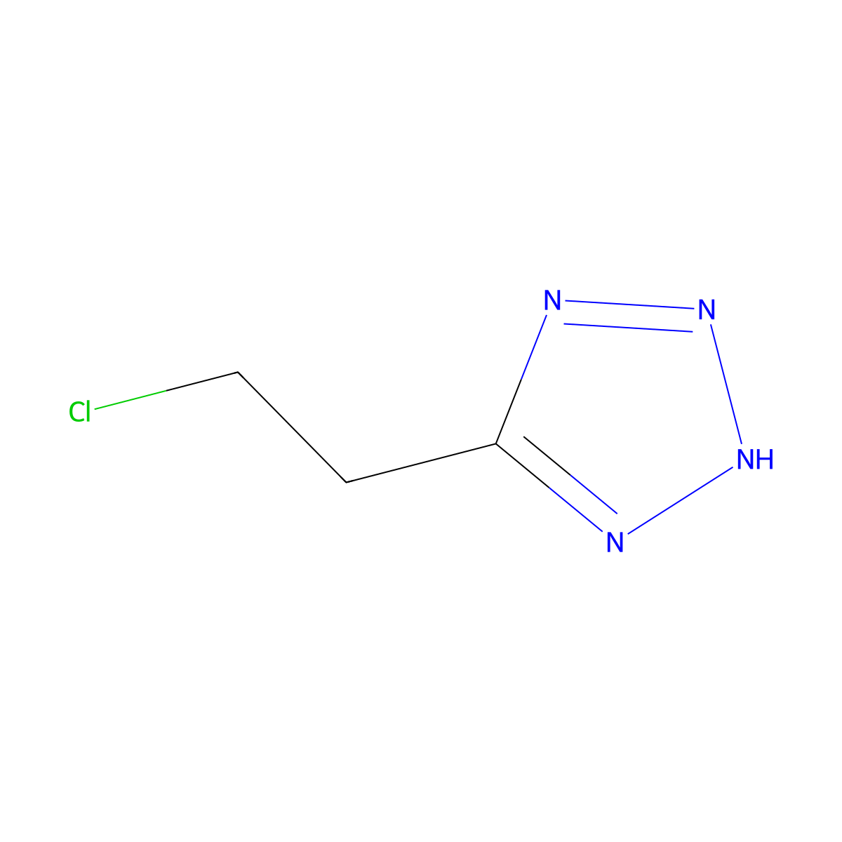 5-(2-Chloro-ethyl)-2H-tetrazole molecular structure, CAS 18755-46-9
