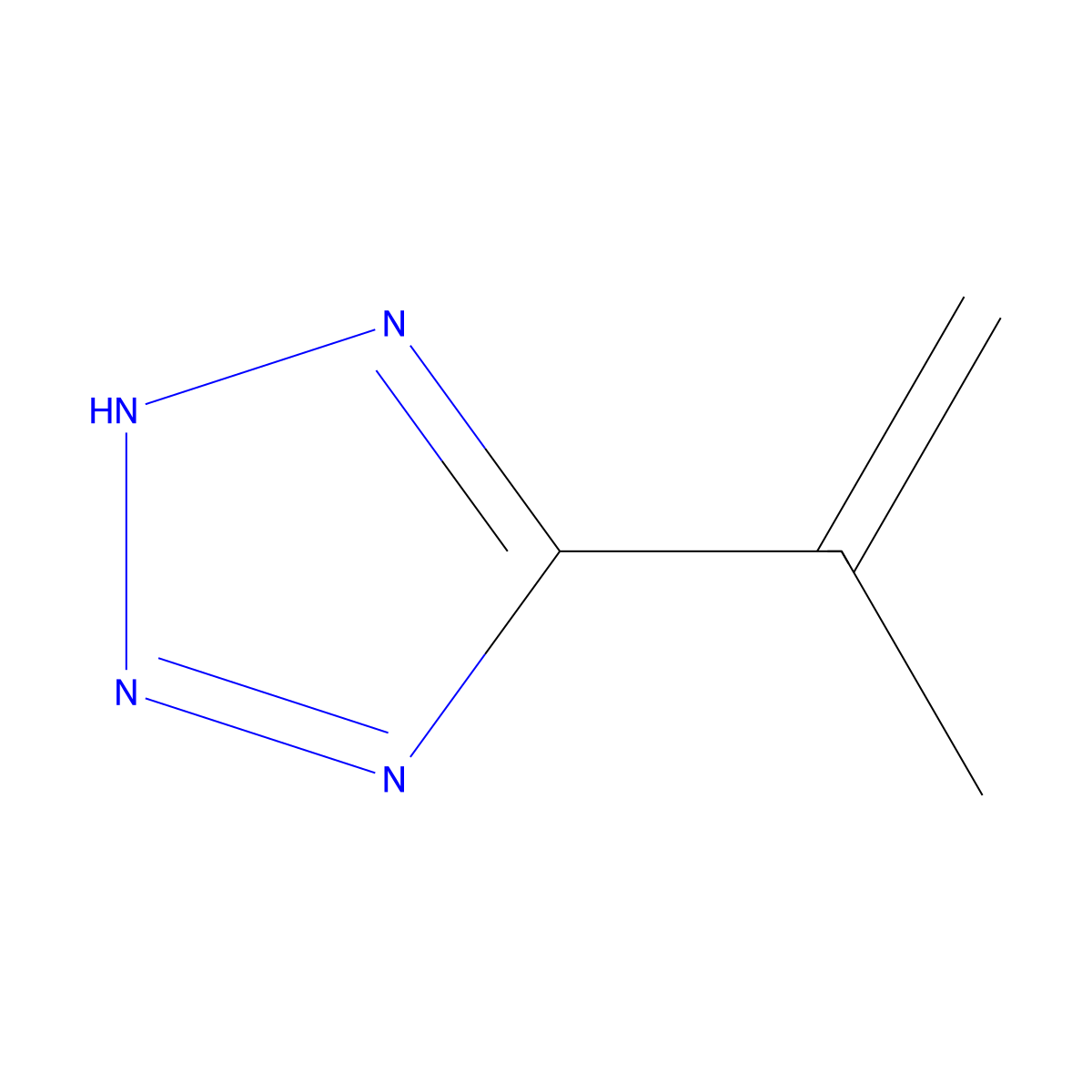 5-Isopropenyltetrazole molecular structure, CAS 18755-48-1