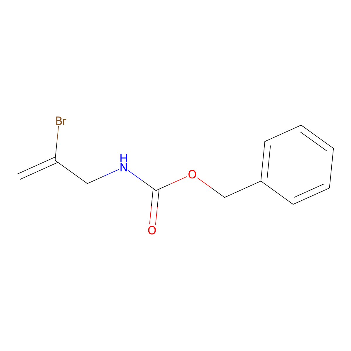 benzyl N-(2-bromoprop-2-en-1-yl)carbamate molecular structure, CAS 1875660-96-0