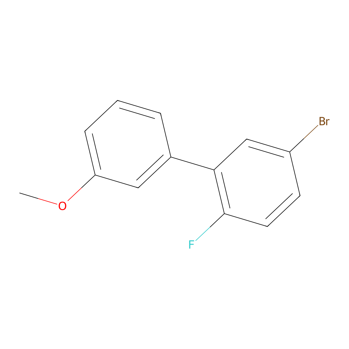 4-Bromo-1-fluoro-2-(3-methoxyphenyl)benzene molecular structure, CAS 1875680-84-4