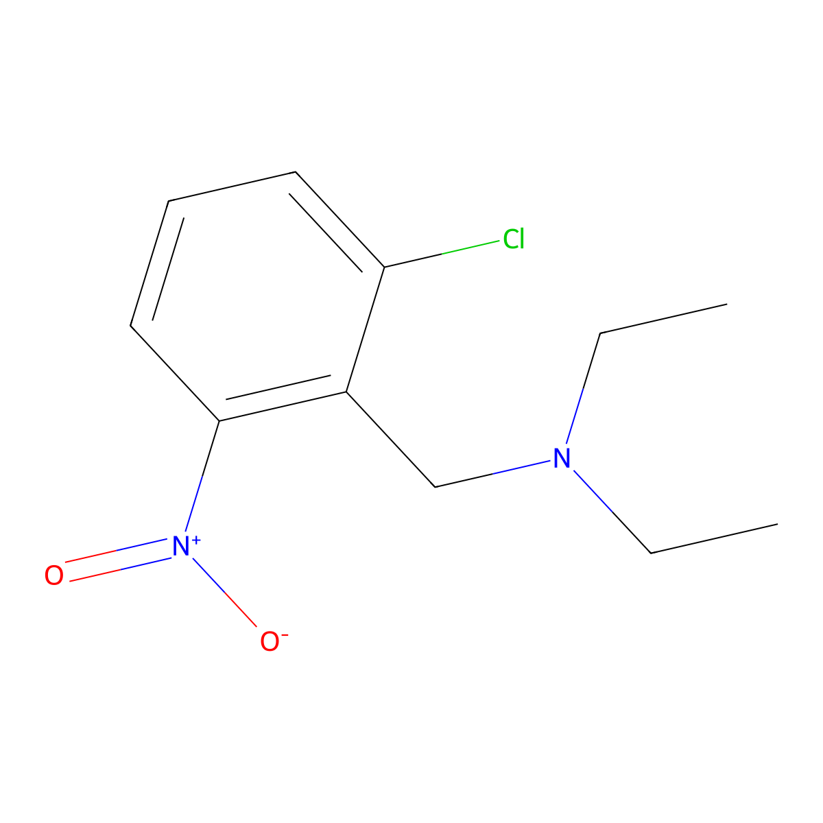 [(2-Chloro-6-nitrophenyl)methyl]diethylamine molecular structure, CAS 1875875-84-5