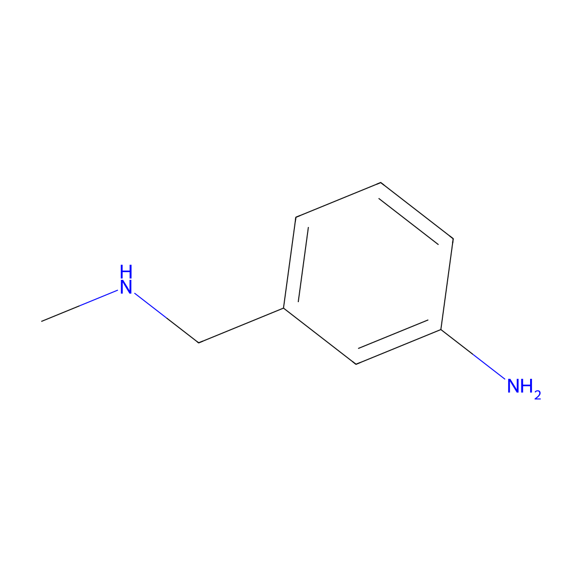 3-Methylaminomethylphenylamine molecular structure, CAS 18759-96-1