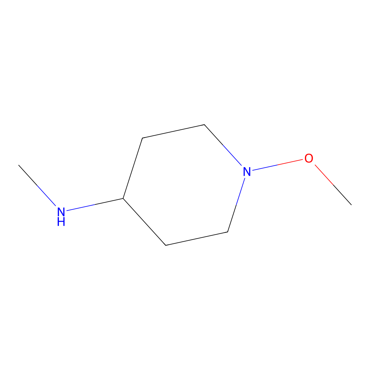 1-methoxy-N-methylpiperidin-4-amine molecular structure, CAS 1875957-83-7