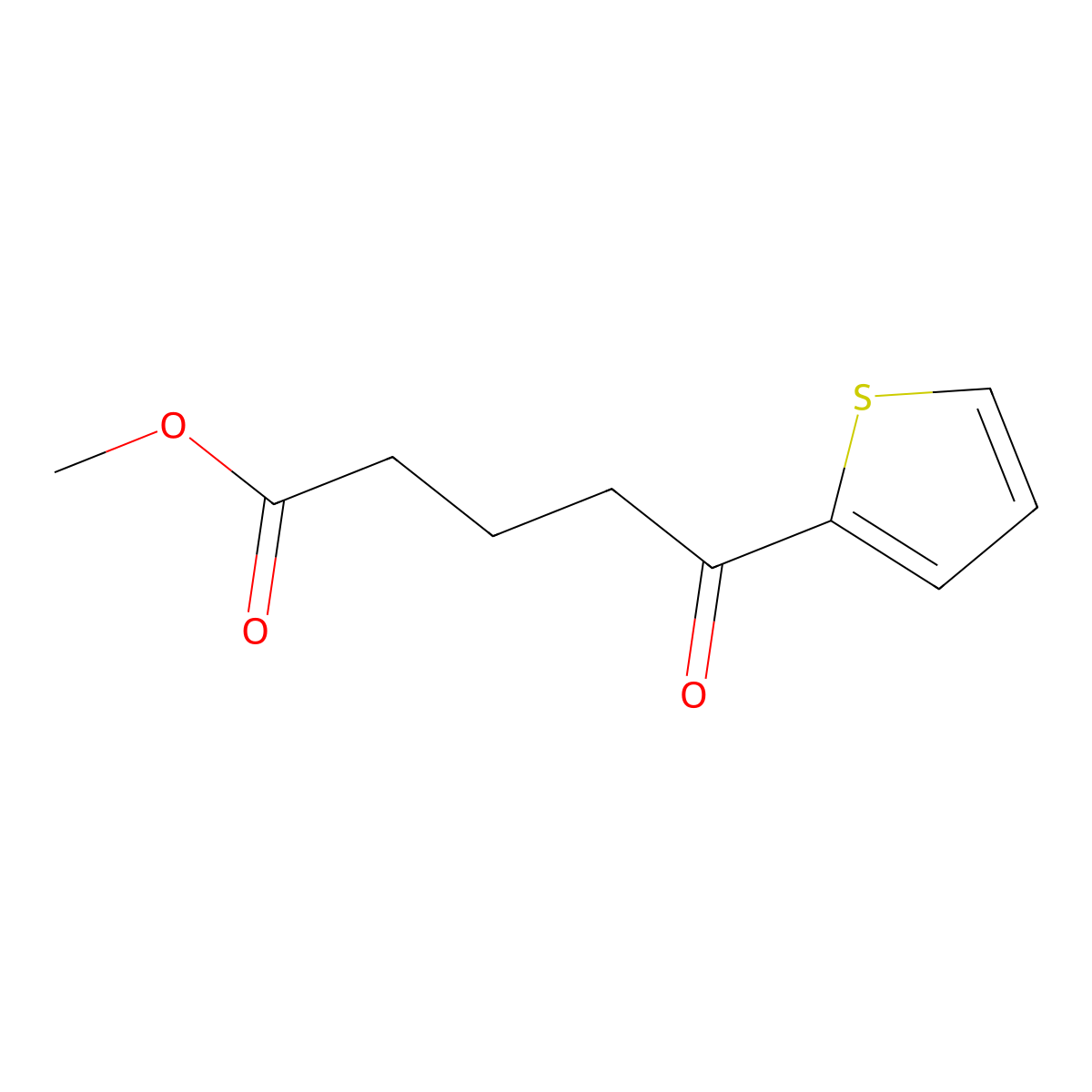 Methyl 5-oxo-5-(thiophen-2-yl)pentanoate molecular structure, CAS 18760-47-9