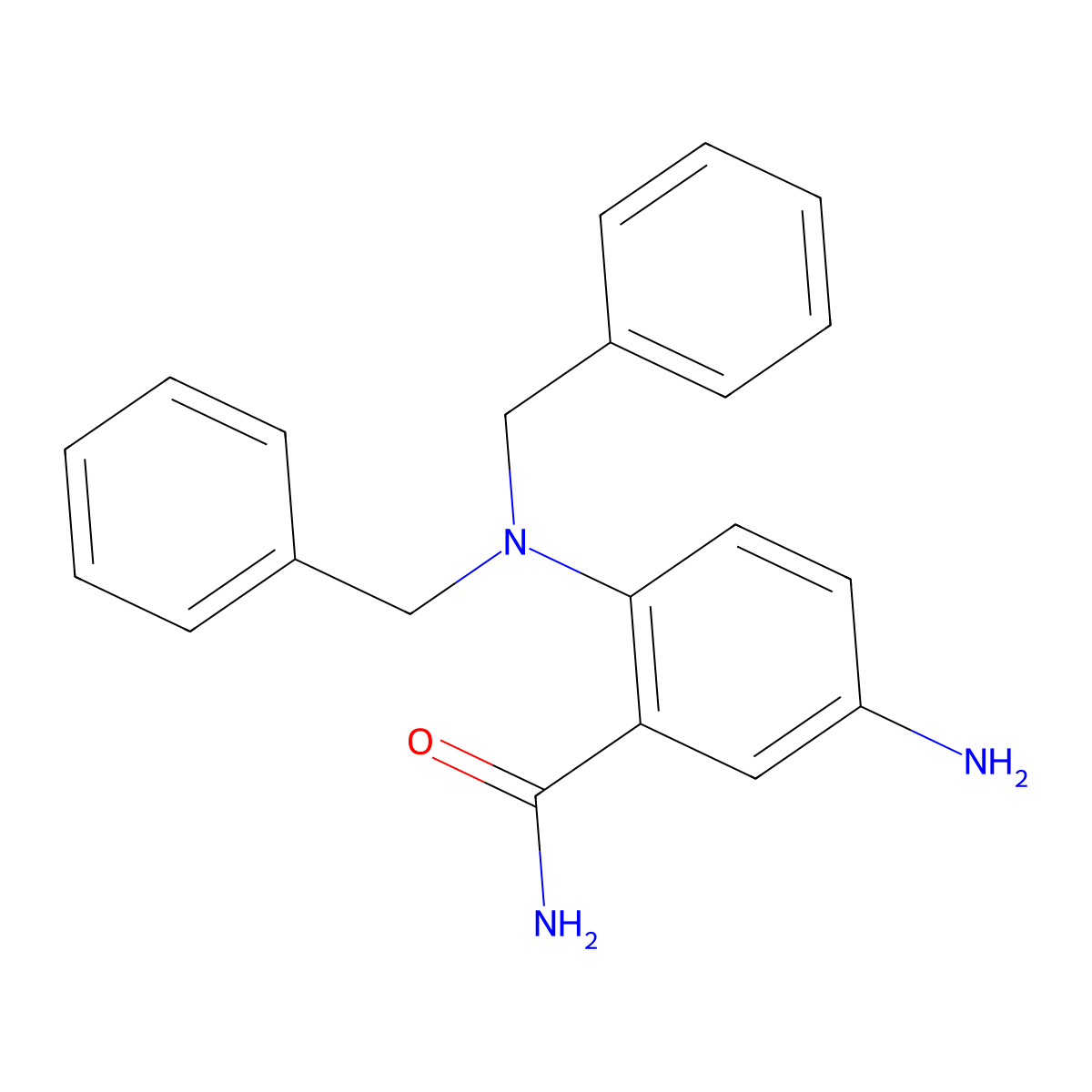 5-Amino-2-(dibenzylamino)benzamide molecular structure, CAS 1876042-19-1
