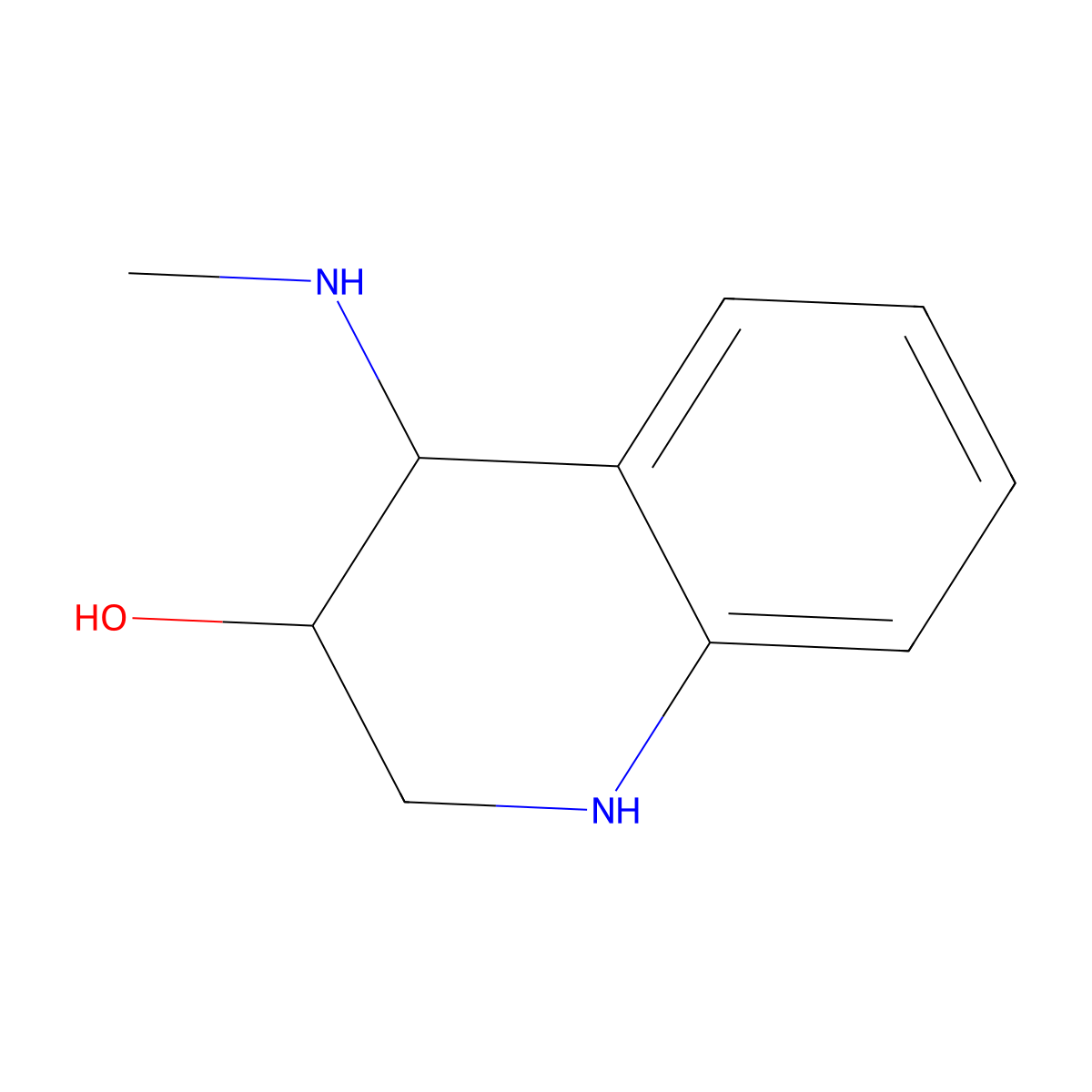 rac-(3R,4R)-4-(methylamino)-1,2,3,4-tetrahydroquinolin-3-ol molecular structure, CAS 187608-01-1