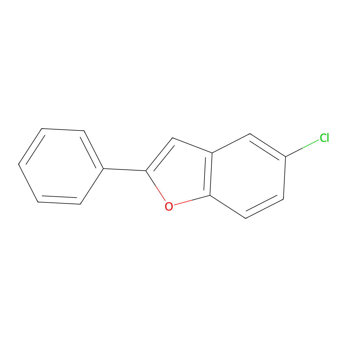 5-Chloro-2-phenylbenzofuran molecular structure, CAS 18761-36-9