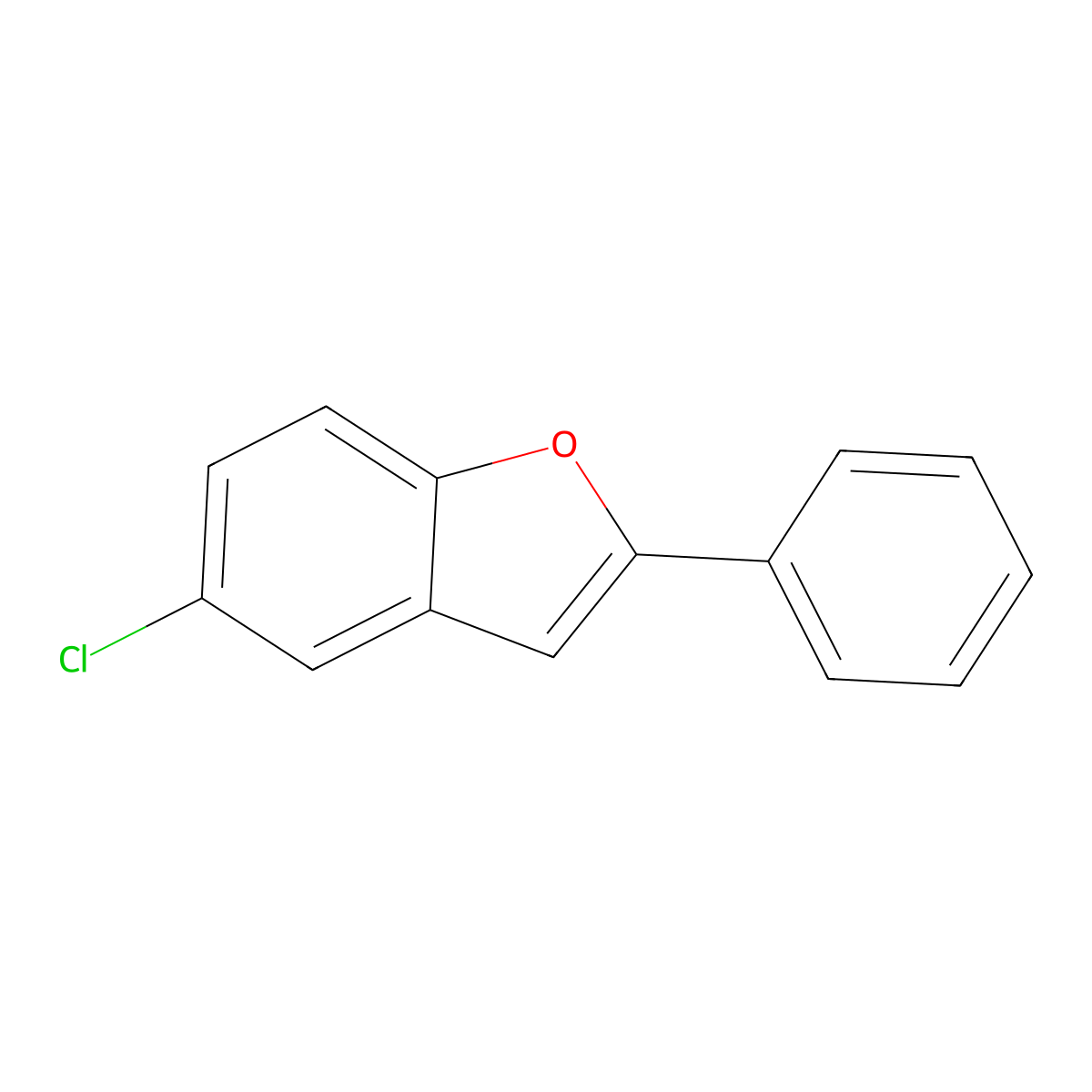 5-Chloro-2-phenylbenzofuran molecular structure, CAS 18761-36-9