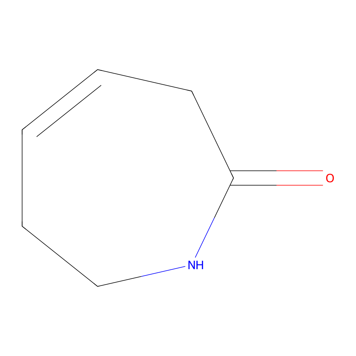 2,3,6,7-tetrahydro-1H-azepin-2-one molecular structure, CAS 18761-61-0