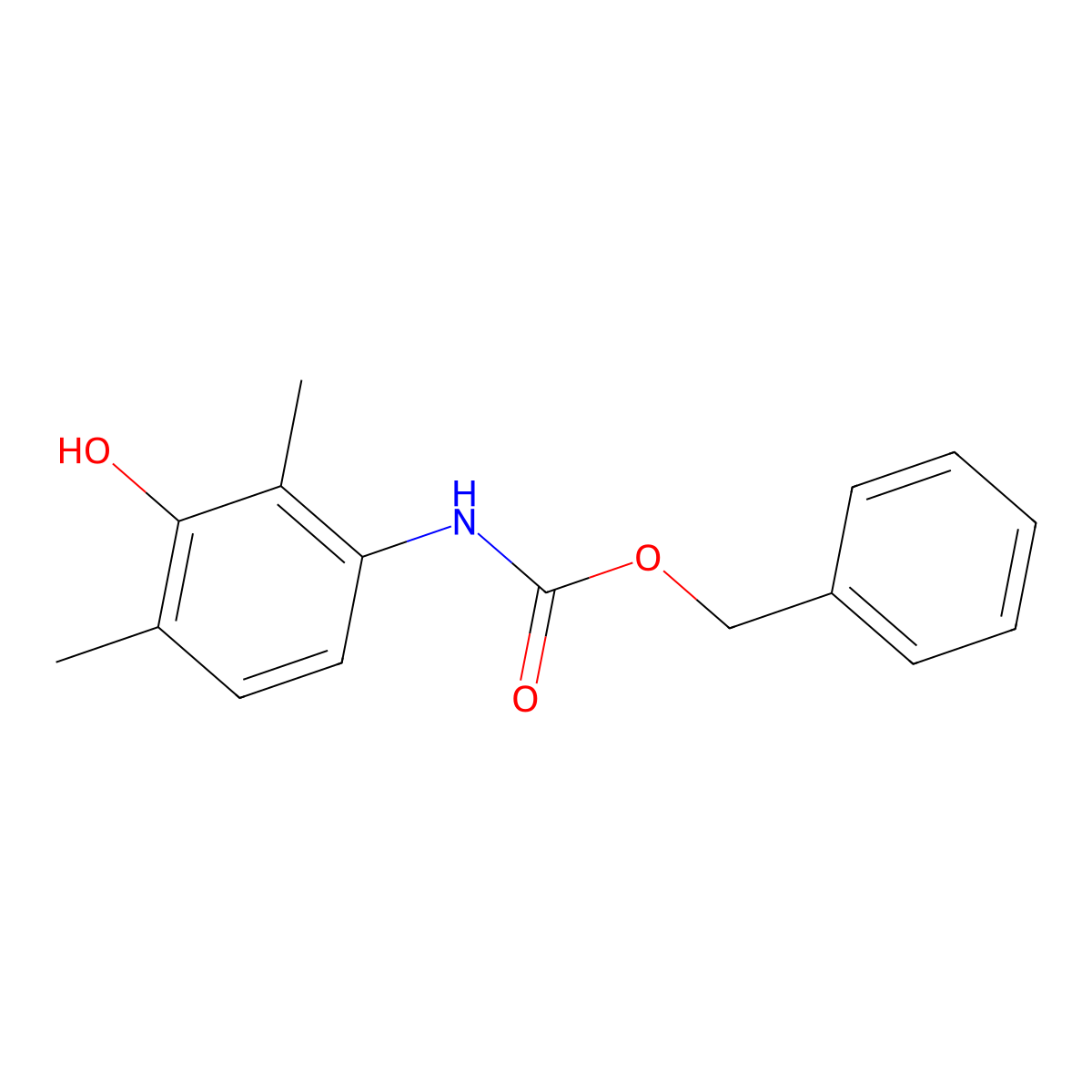 benzyl N-(3-hydroxy-2,4-dimethylphenyl)carbamate molecular structure, CAS 1876310-63-2