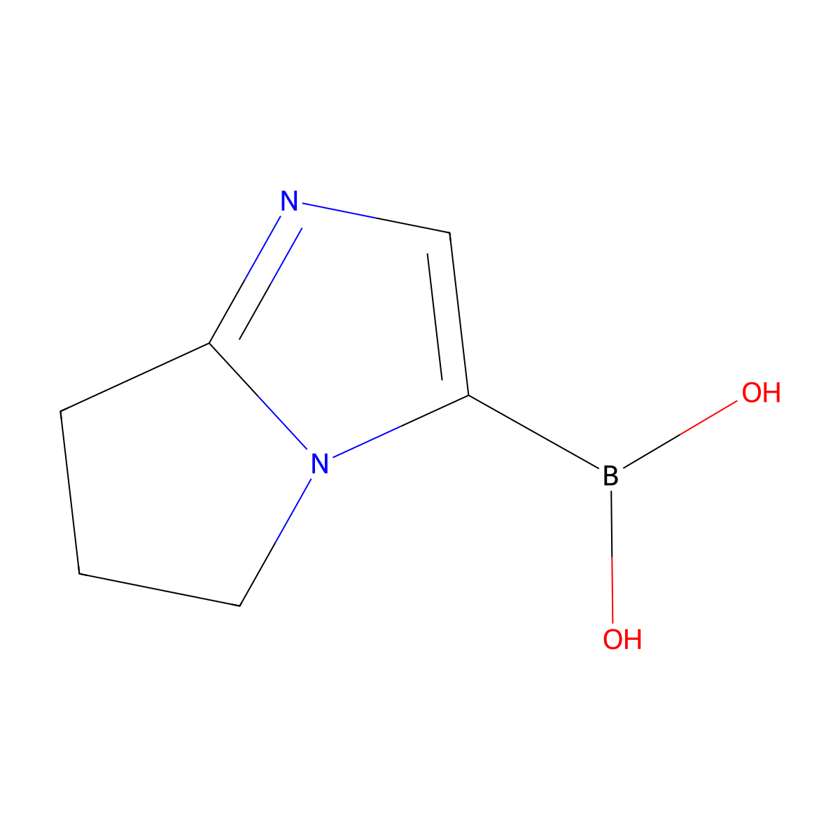 (6,7-Dihydro-5H-pyrrolo[1,2-a]imidazol-3-yl)boronic acid molecular structure, CAS 1876473-42-5