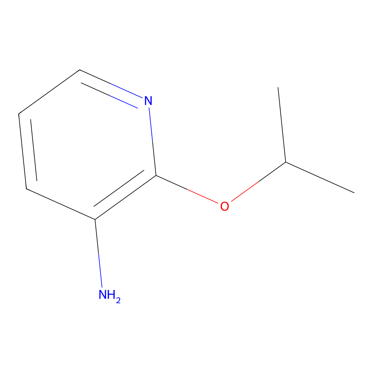 2-(Propan-2-yloxy)pyridin-3-amine molecular structure, CAS 187654-86-0