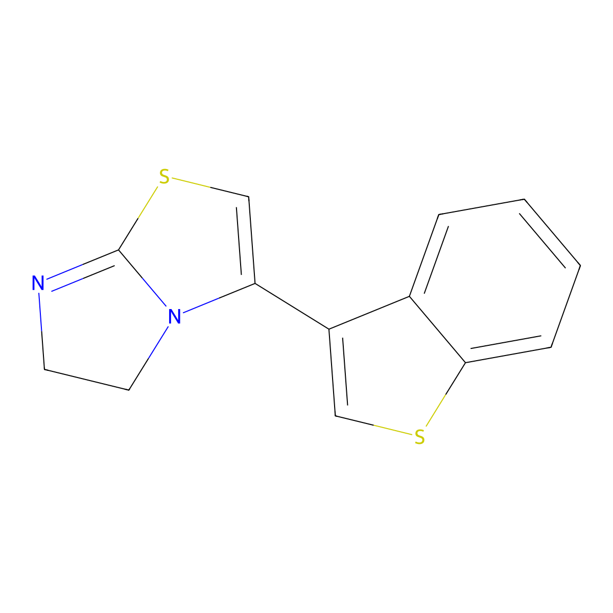 3-(Benzo[b]thiophen-3-yl)-5,6-dihydroimidazo[2,1-b]thiazole molecular structure, CAS 187657-75-6