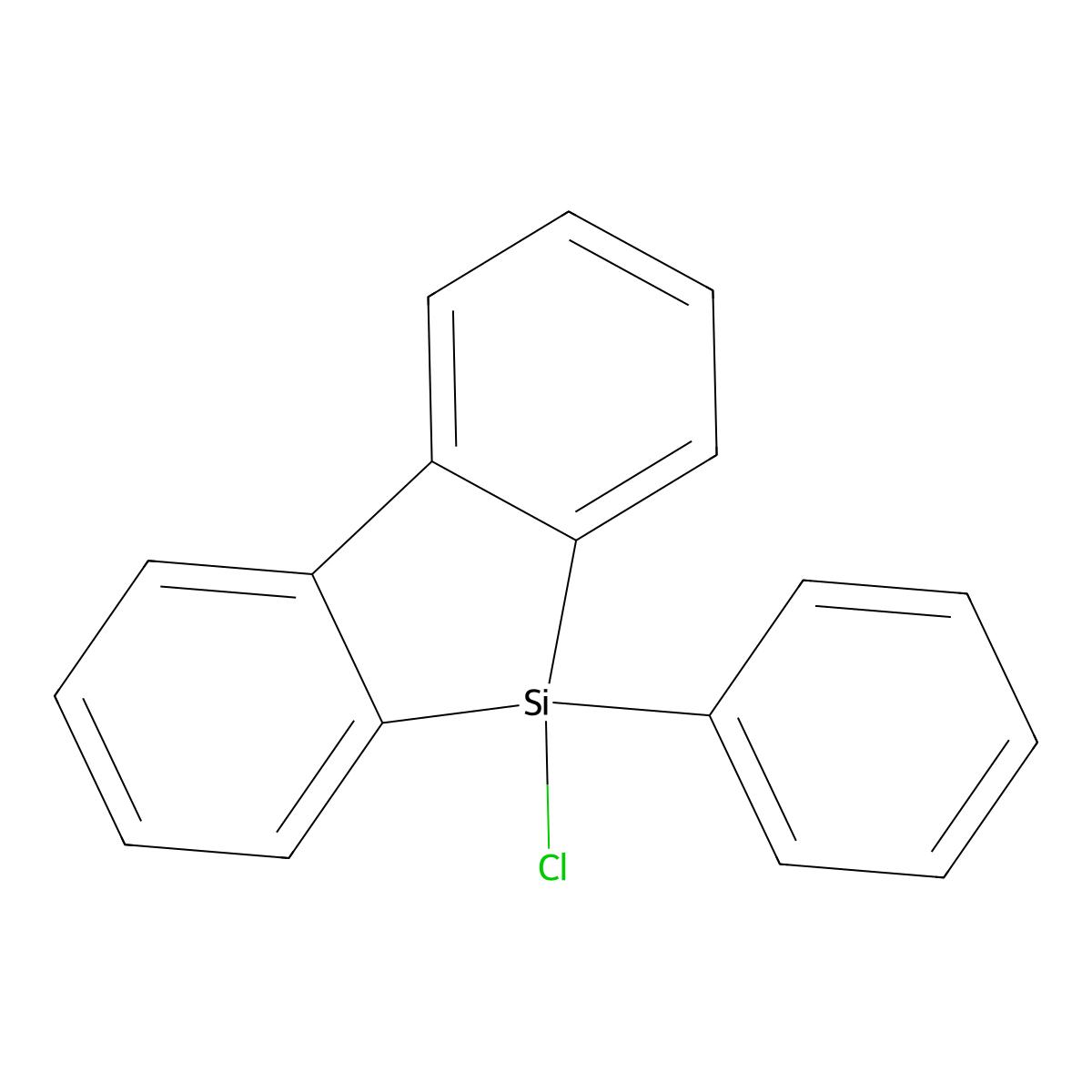 9-Chloro-9-phenyl-9-silafluorene molecular structure, CAS 18766-52-4