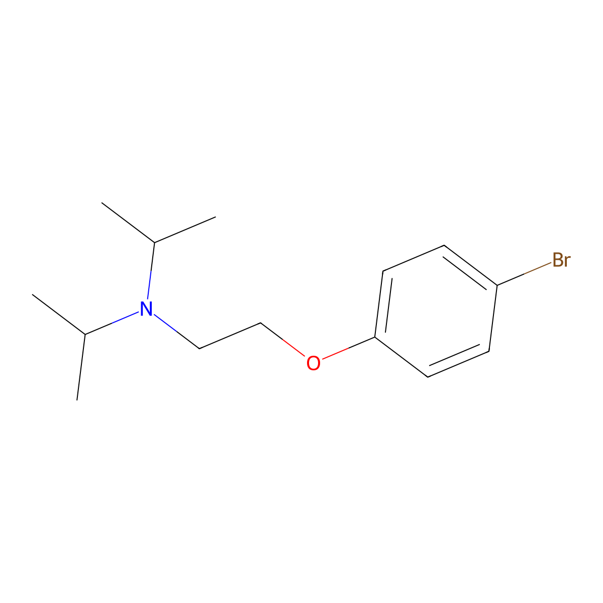 4-[2-N,N-Diisopropylamino-ethoxy]phenylbromide molecular structure, CAS 187663-88-3