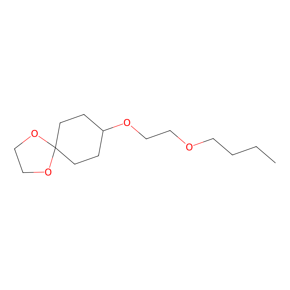 8-(2-Butoxyethoxy)-1,4-dioxaspiro[4.5]decane molecular structure, CAS 1876658-03-5