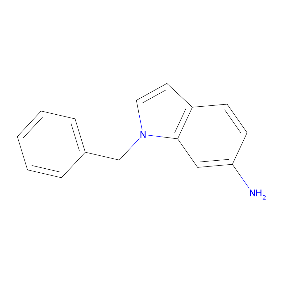 1-benzyl-1H-indol-6-amine molecular structure, CAS 187668-94-6