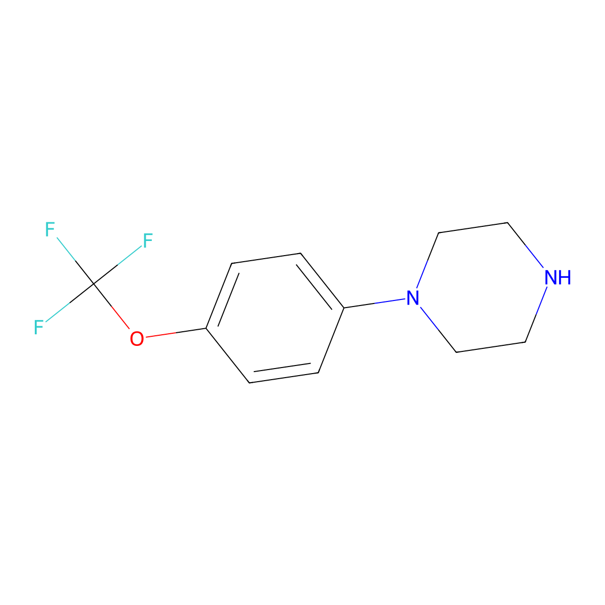 1-(4-(Trifluoromethoxy)phenyl)piperazine molecular structure, CAS 187669-62-1