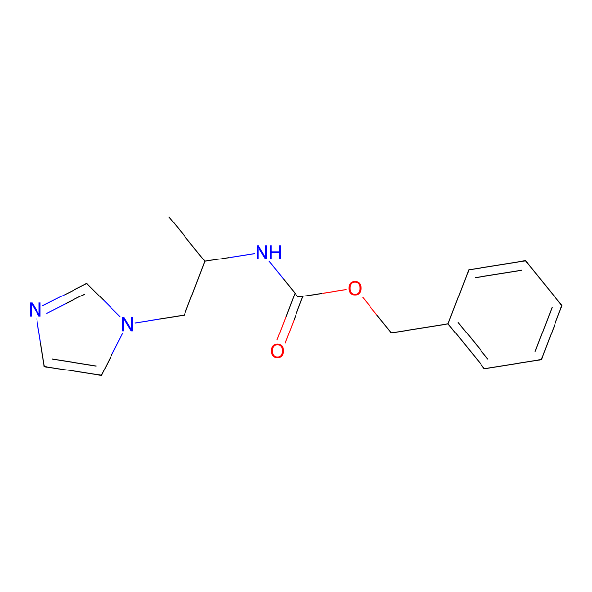 benzyl N-[1-(1H-imidazol-1-yl)propan-2-yl]carbamate molecular structure, CAS 1876718-34-1