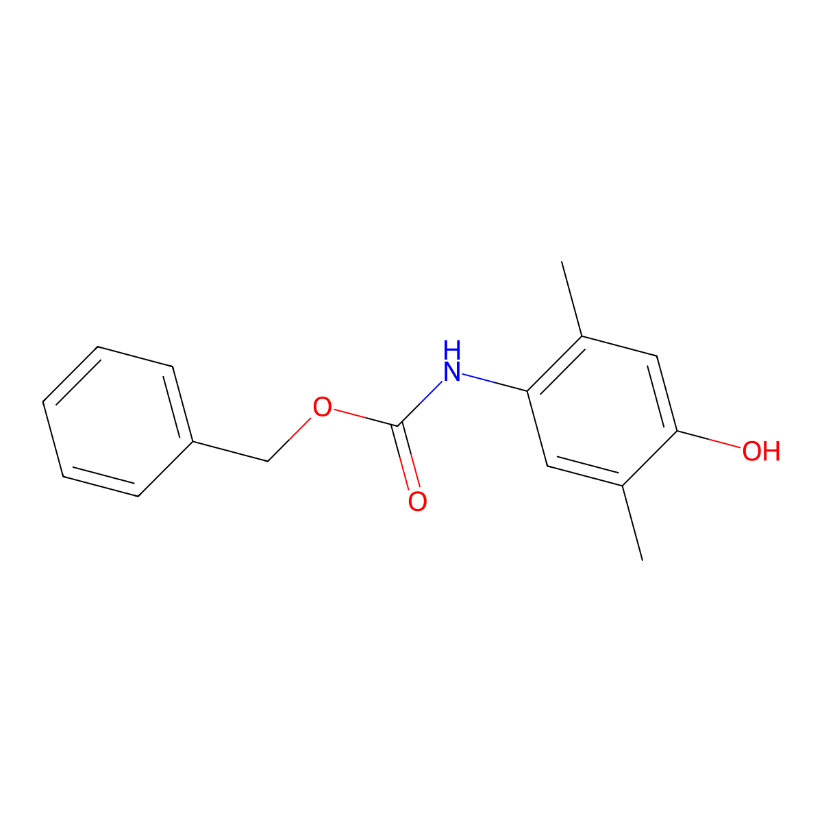 benzyl N-(4-hydroxy-2,5-dimethylphenyl)carbamate molecular structure, CAS 1876784-12-1