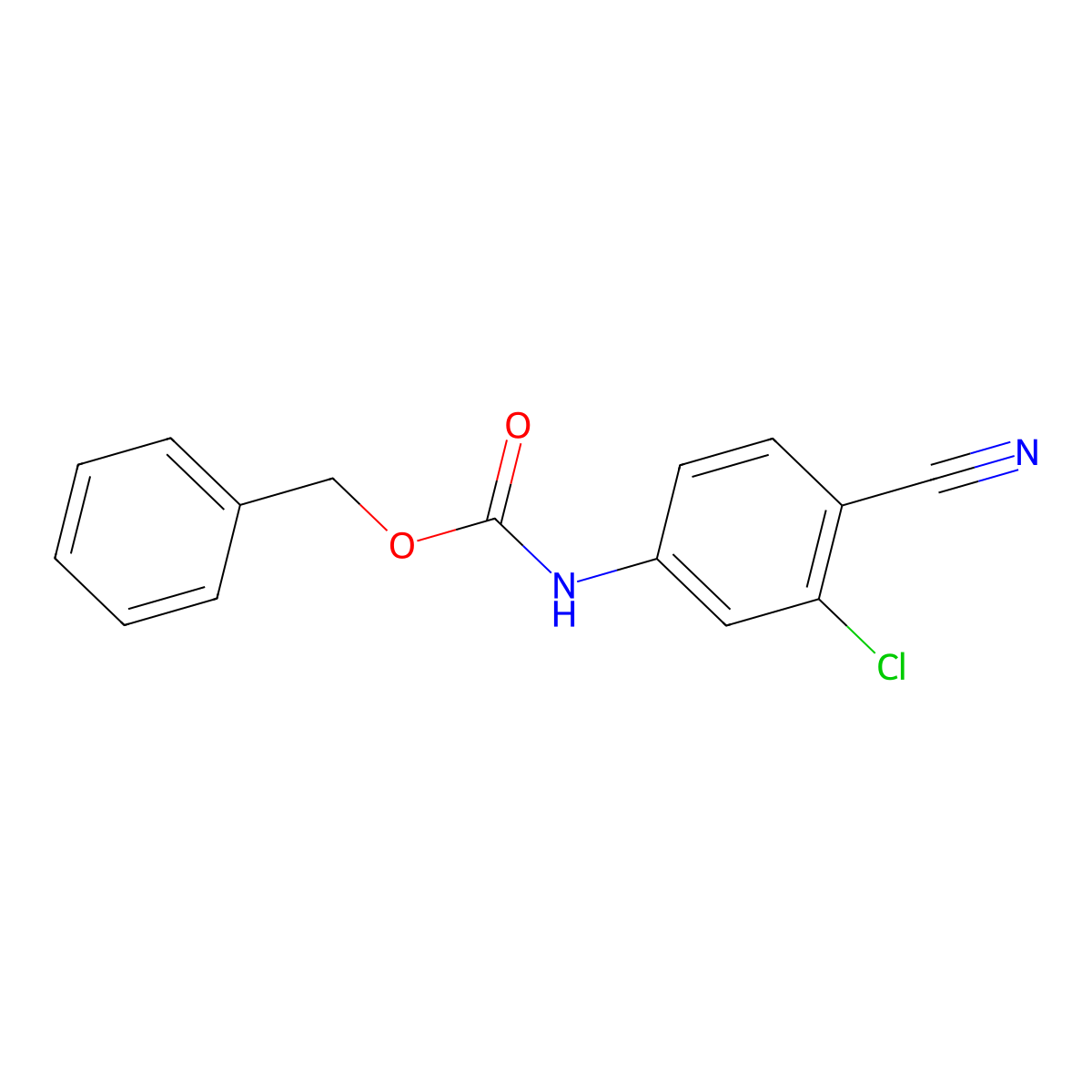 benzyl N-(3-chloro-4-cyanophenyl)carbamate molecular structure, CAS 1876786-44-5