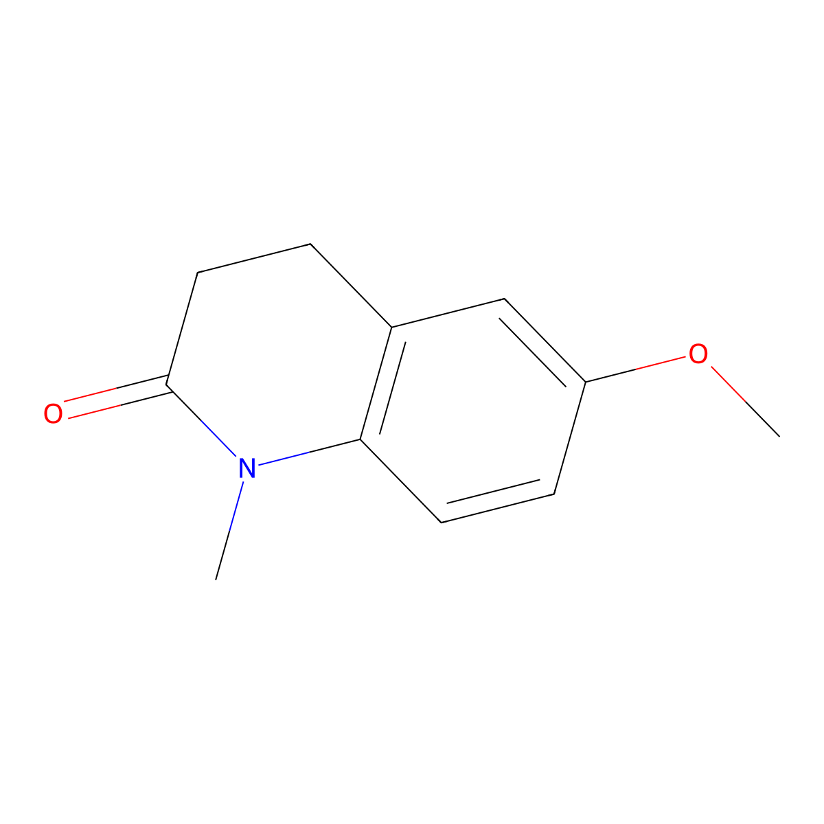 6-Methoxy-1-methyl-3,4-dihydroquinolin-2(1H)-one molecular structure, CAS 187679-62-5