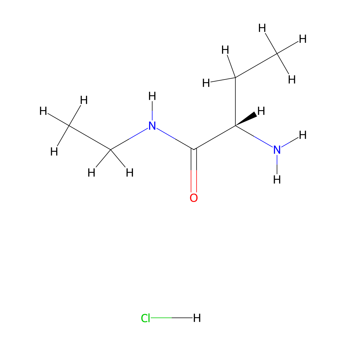 (2S)-2-amino-N-ethylbutanamide hydrochloride molecular structure, CAS 187680-43-9