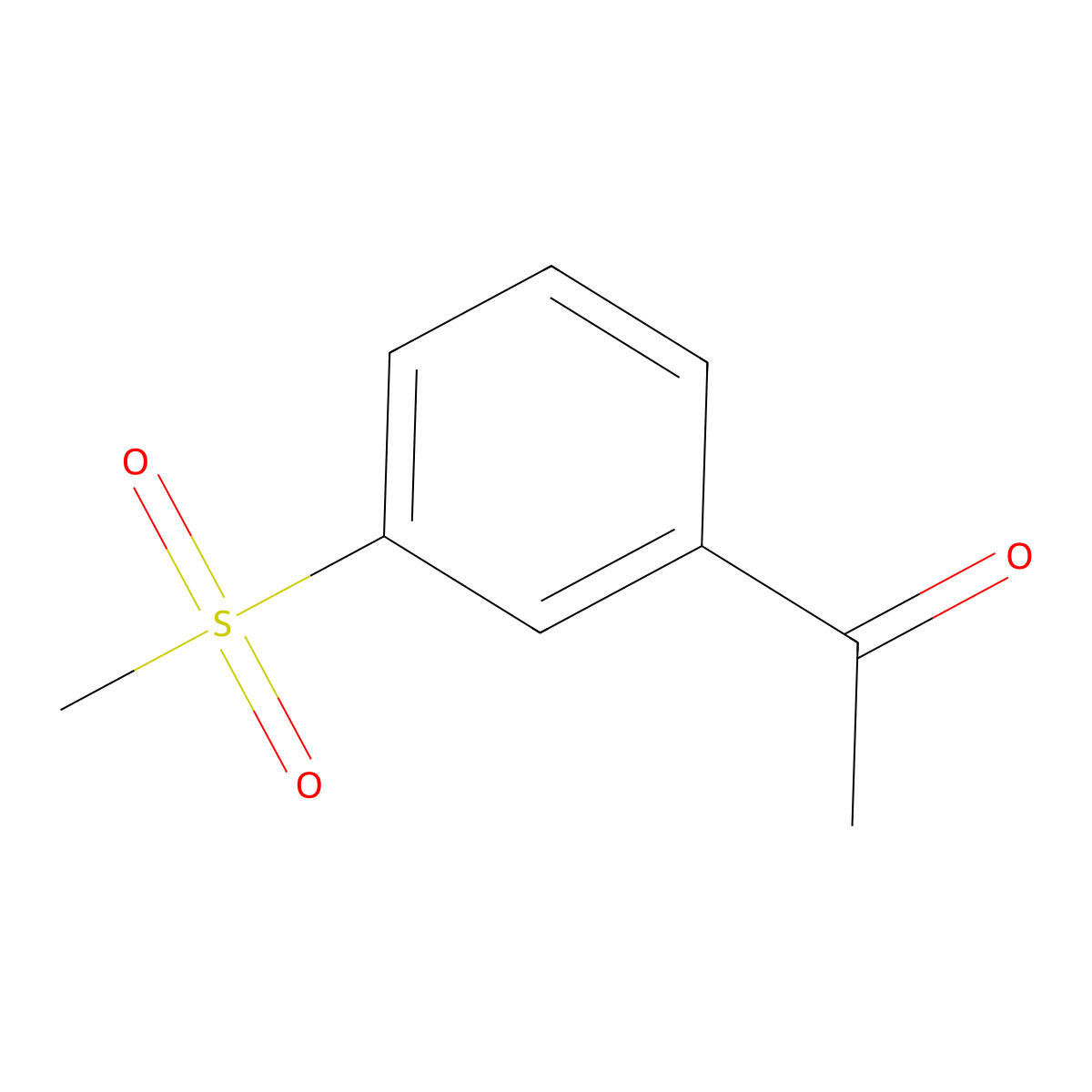 1-(3-Methanesulfonylphenyl)ethan-1-one molecular structure, CAS 1877-66-3