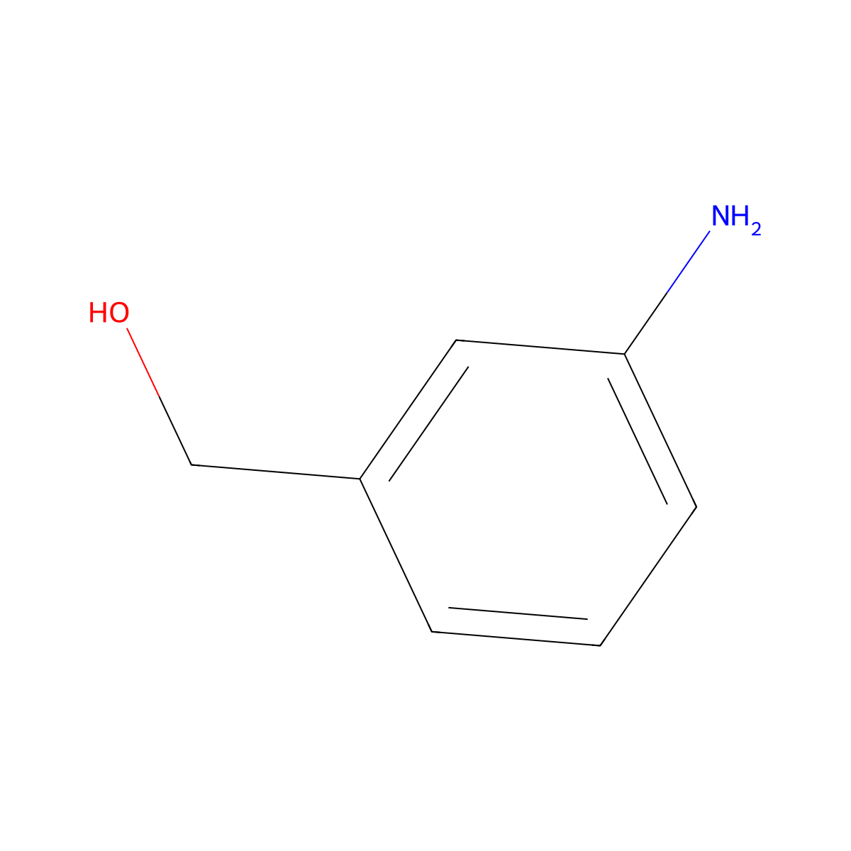 3-Aminobenzyl alcohol molecular structure, CAS 1877-77-6
