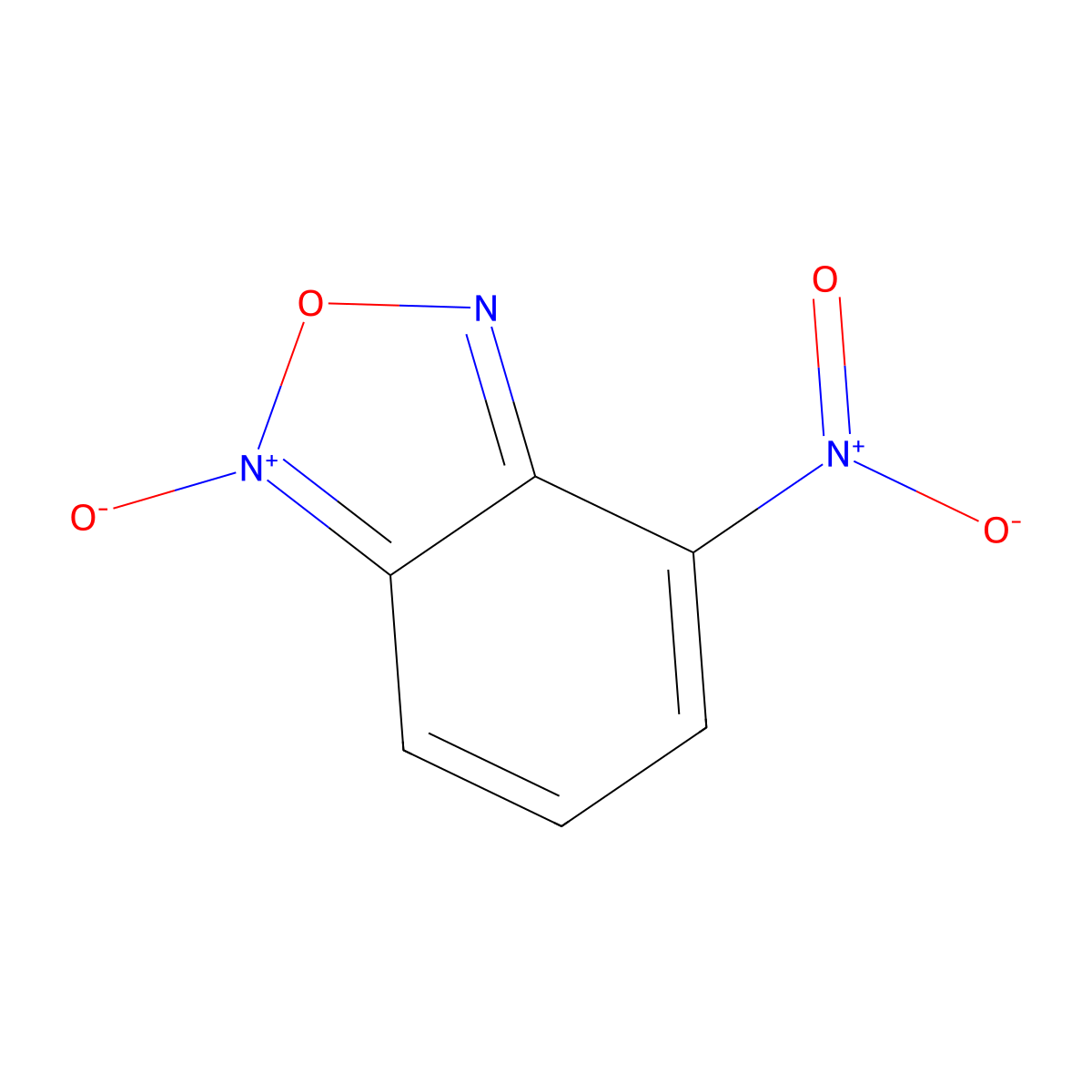 4-Nitrobenzofuroxan molecular structure, CAS 18771-85-2