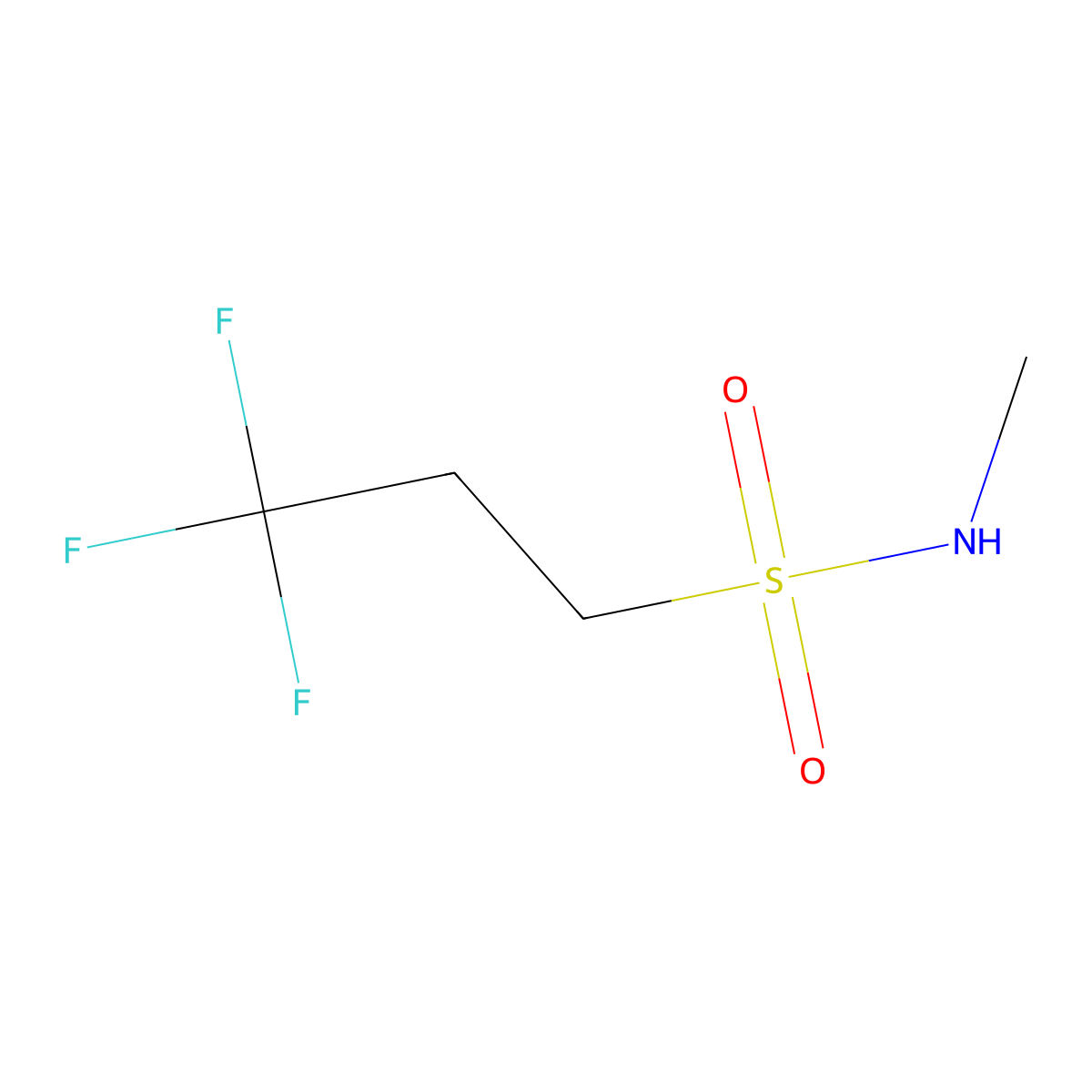 3,3,3-trifluoro-N-methylpropane-1-sulfonamide molecular structure, CAS 1877152-18-5