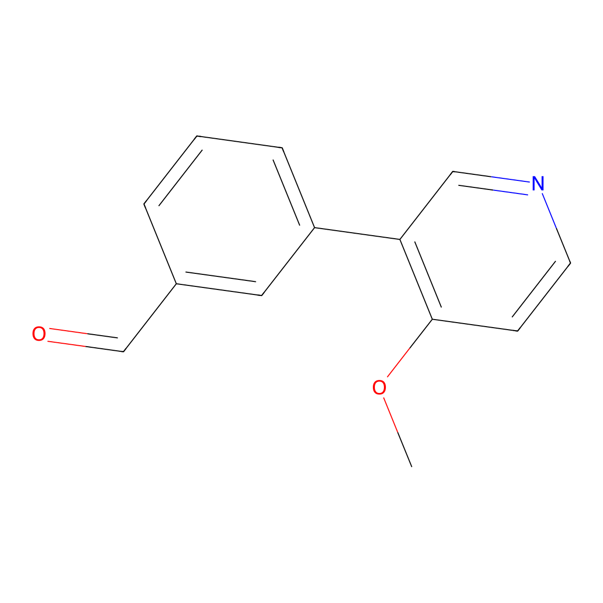 3-(4-Methoxy-pyridin-3-yl)-benzaldehyde molecular structure, CAS 1877160-86-5