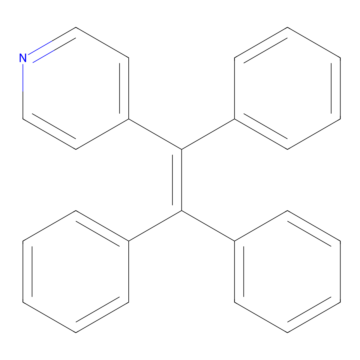 4-(1,2,2-Triphenylvinyl)pyridine molecular structure, CAS 1877242-82-4