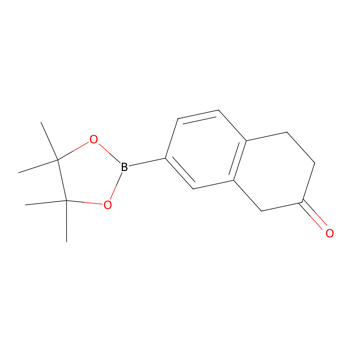 7-(4,4,5,5-Tetramethyl-1,3,2-dioxaborolan-2-yl)-3,4-dihydronaphthalen-2(1H)-one molecular structure, CAS 1877253-91-2