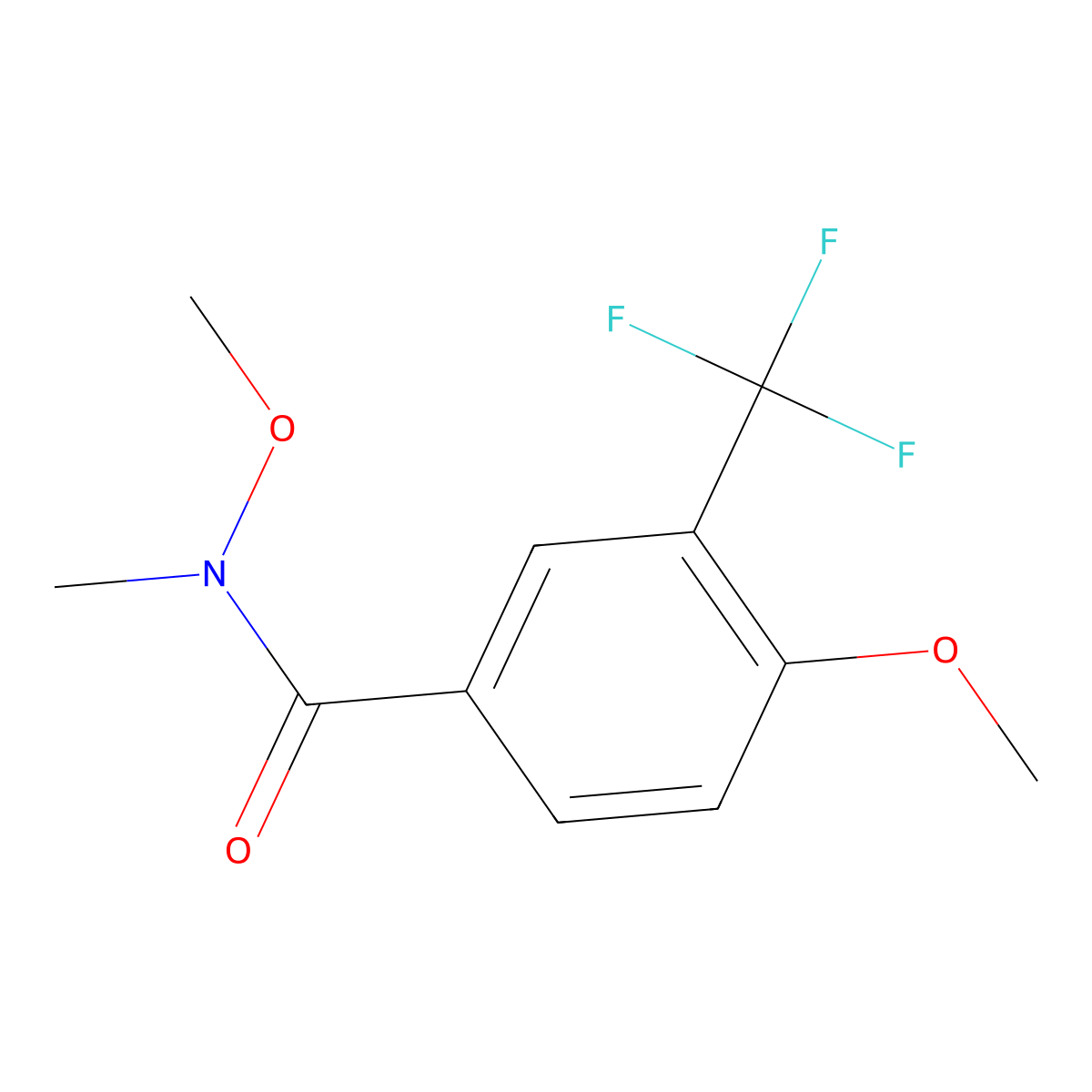 N,4-dimethoxy-N-methyl-3-(trifluoromethyl)benzamide molecular structure, CAS 1877281-22-5