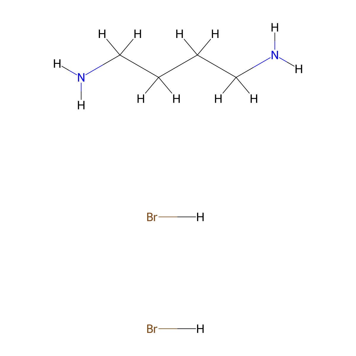 1,4-Diaminobutane Dihydrobromide molecular structure, CAS 18773-04-1